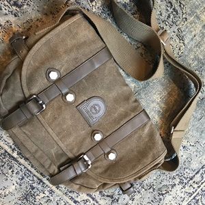 Diesel canvas satchel cross body bag